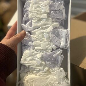 White and Lace little girl socks Set